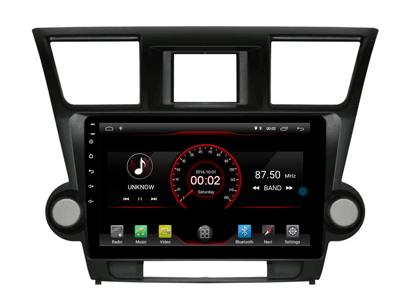 Best Built in 4G Lte car Intelligent navigation tape recorder 9.0 android car gps radio multimedia player for toyota Highlander 2013 5