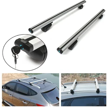 

2pcs 120cm Universal Car Roof Rack Top Bag Storage Luggage Support Basket For SUV Roof Rack Auto