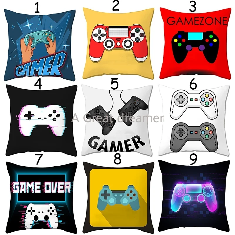 3D Print Gamer Pillowcase Bedroom Sofa Polyester Cartoon Cushion Cover Pillows Decor Home Linen Pillow Case Gift For Boy | Дом и сад