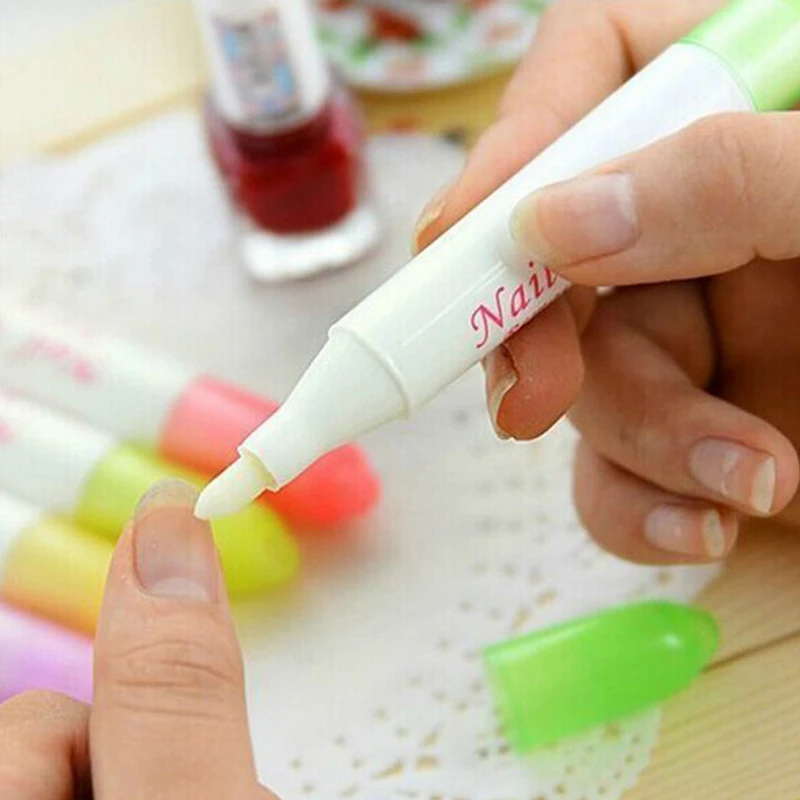 

1pc Nail Remover Polish Pen Random-Color Remover Corrector Cotton Head Pen For Cleaner Erase Manicure Polish UV Gel Remover Tool