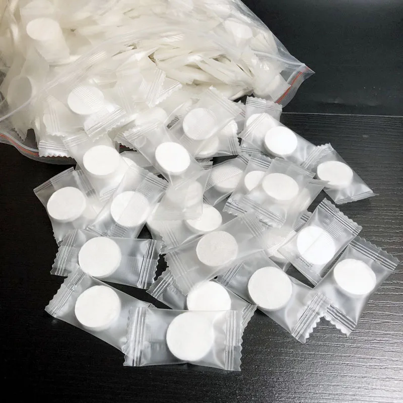 50 PCS Silk Compressed Facial Mask Button DIY Facial Mask Daily Skin Care Tissue Fluorescer Free Thin Silk Tissue