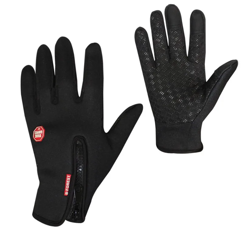

S-XL 6color Outdoor Sport Cycling Gloves Winter Thermal Warm Full Finger Skiing Touch Screen water/ windproof Gloves