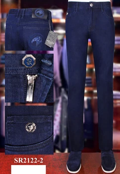 

BILLIONAIRE Jeans Cotton cowhide men 2020 new summer thin England embroidery Comfortable zipper big size 31-40 free shipping