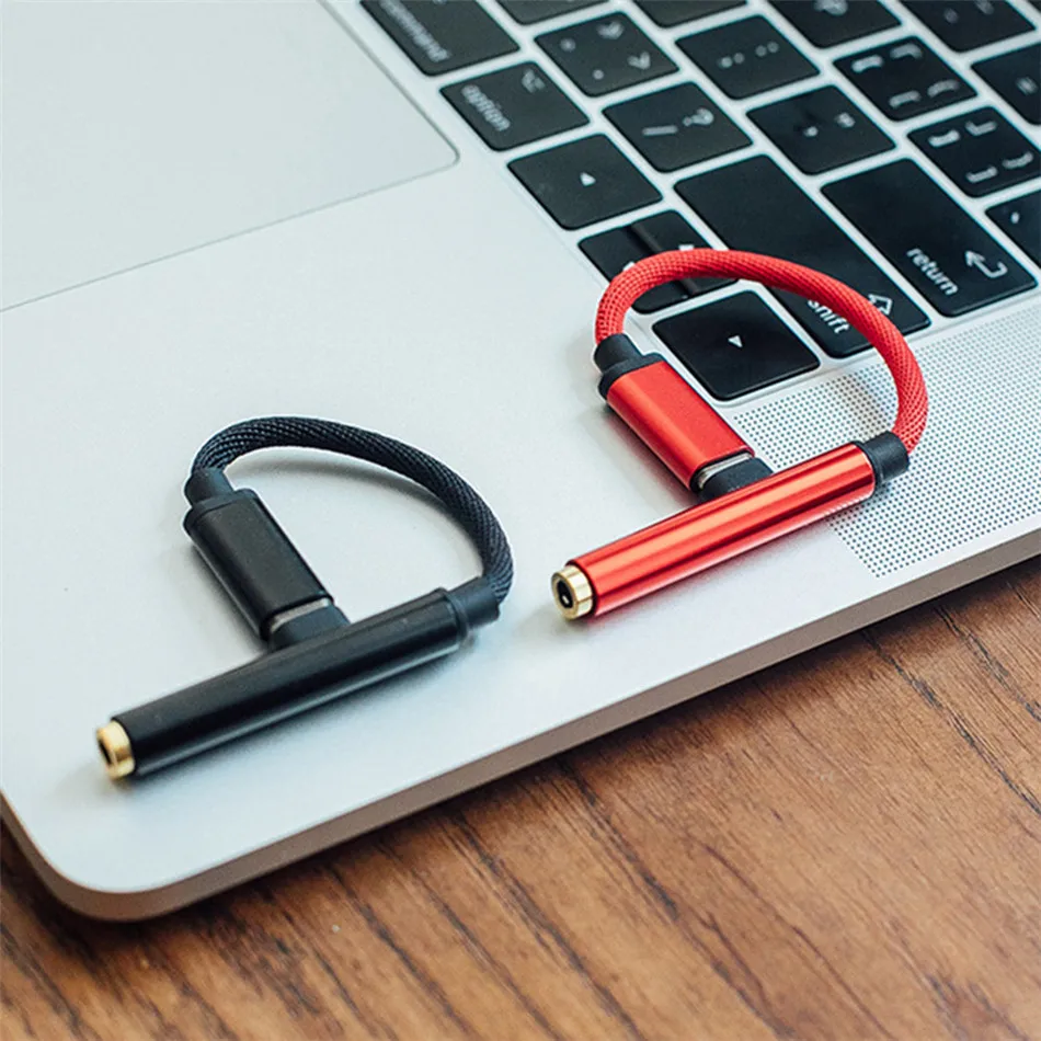 5pcs Usb Type C To 3 5mm Jack Audio Splitter Headphone Cable Earphone Aux 3 5 Adapter Charger Usb c For Xiaomi Mi6 Mix2 125mm