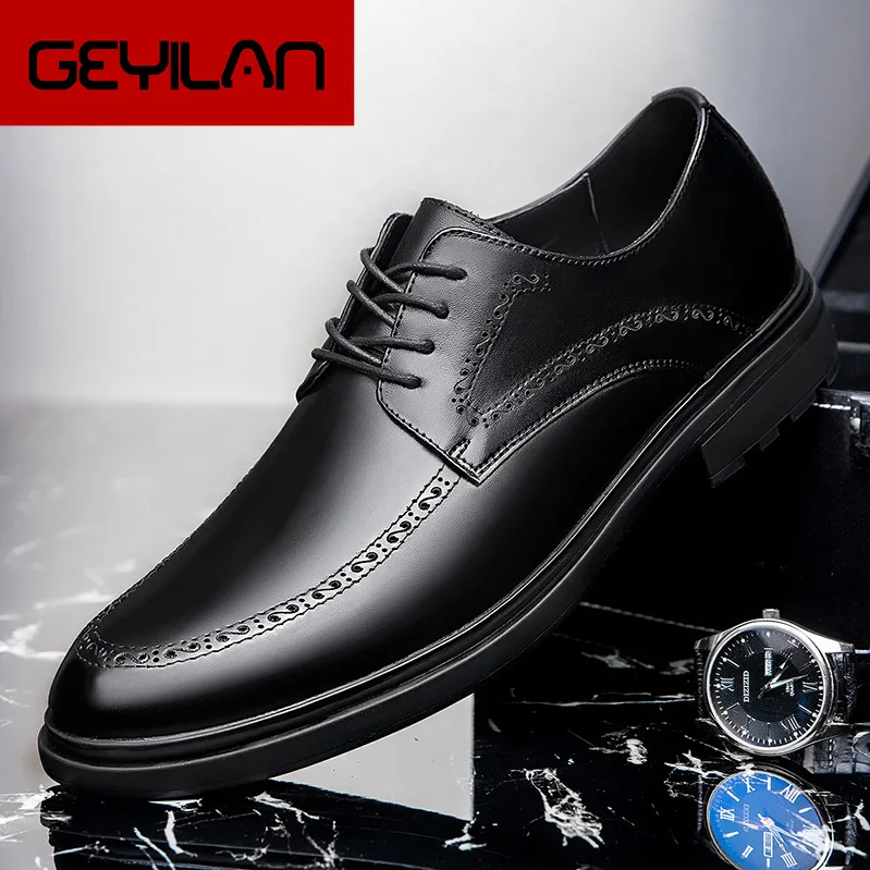 

men formal shoes genuine leather oxford shoes for men italian dress shoes wedding shoes lace up brogues party sheos big size 47