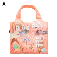 Легкая сумка для покупок с мультяшным принтом, Складная портативная женская сумка для путешествий, сумка на одно плечо, Лучшая распродажа-WT