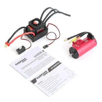 

SURPASSHOBBY KK Motor,3674 2250KV Motor,Brushless Motor,RC Motor,Sensorless Motor,with 120A ESC metal 1