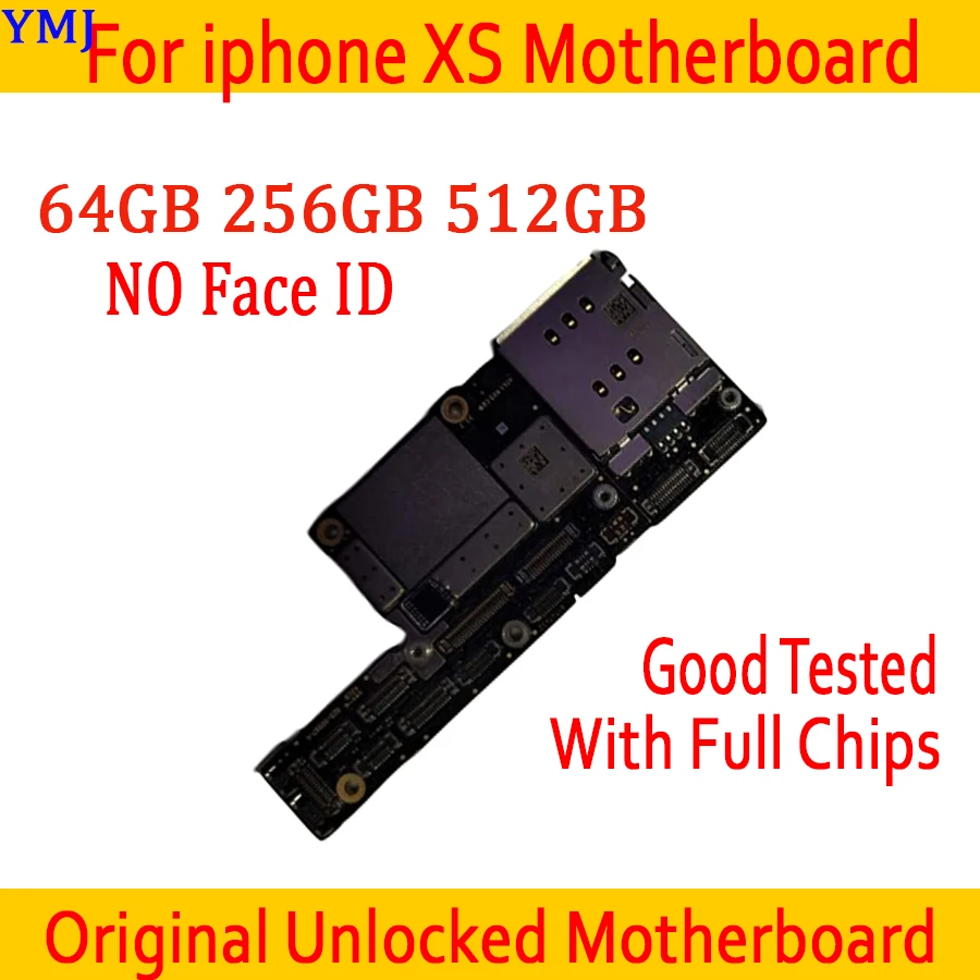 

Factory Unlocked For iPhone XS Motherboard With IOS System For iPhone XS 64GB 256GB 512GB Main Logic Board With/Without Face ID