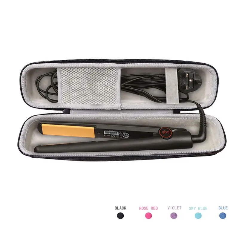 Caja de Estuche de transporte EVA dura, bolsa de almacenamiento para el cabello, plancha plana, rizador, Accesorios para peinados
