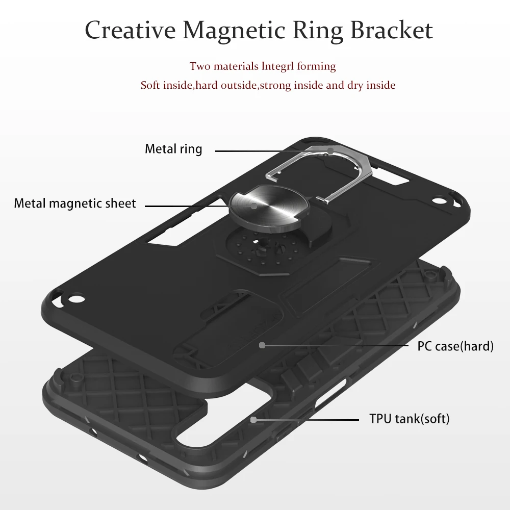 Magnetic Shockproof Hard PC Pelindung untuk Hoesje Huawei Honor 20 Setengah Dibungkus Kasus S Csse Huawei Tritone Kehormatan 20S Nova 5T