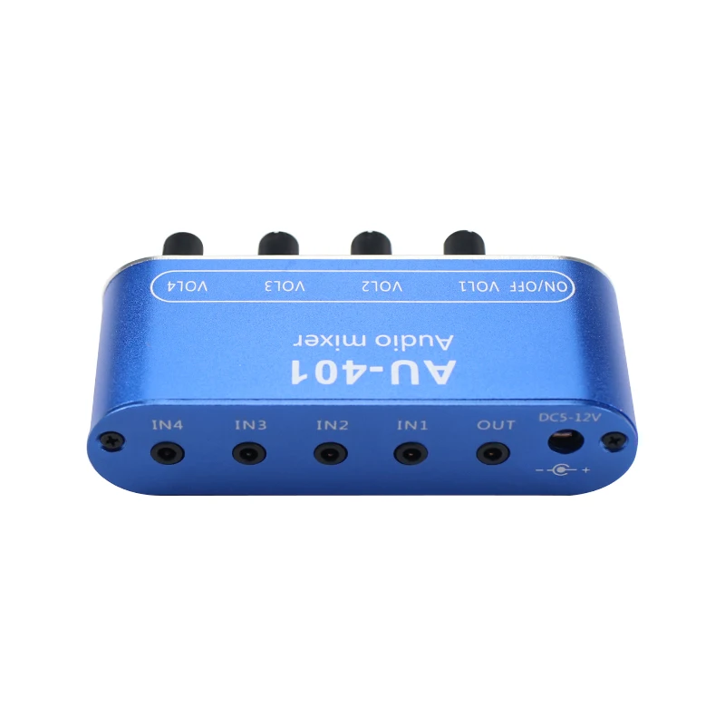 Comprar Mezclador estéreo GHXAMP (4 entradas, 1 salida) controla individualmente la caja del amplificador para auriculares DC12V