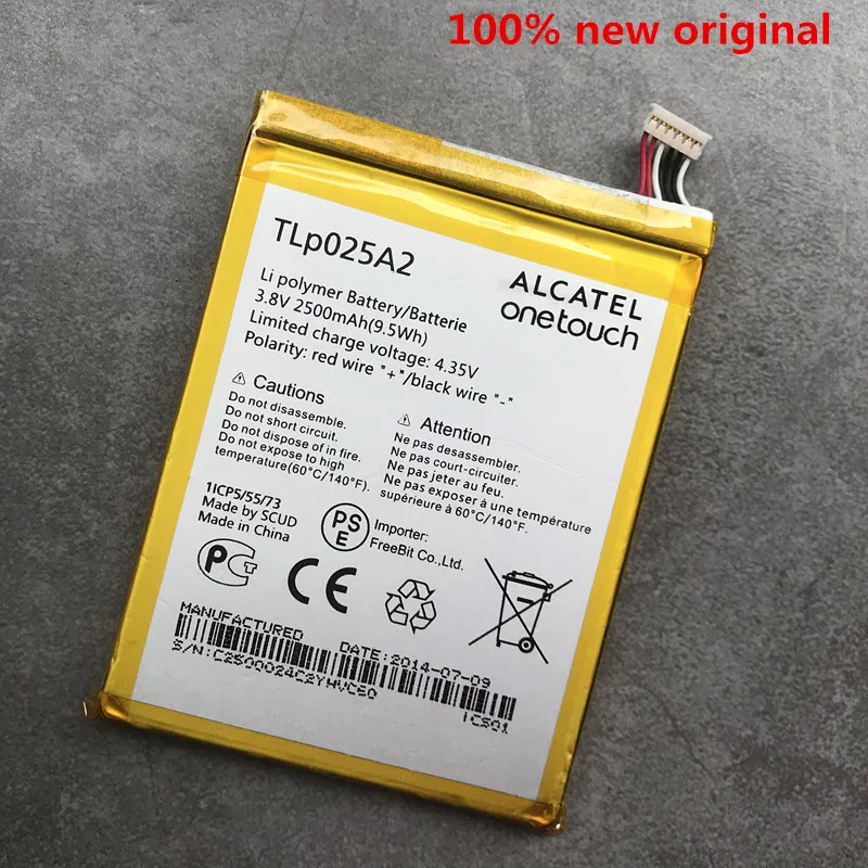 Аккумулятор TLp025A2 TLp025A1 2500 мАч для Alcatel One Touch Pop 2 (5) OT 7044X 7044A 7044Y аккумуляторы сотовых