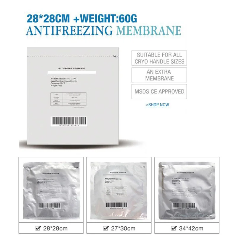 US $309.31 100Pcs Cooling Shape Antifreeze Membrane For Anti Freezing Membranes For Fat Freezing Item No 184150856