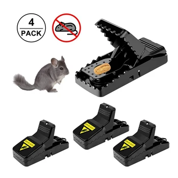 

4pcs High Qulity Reusable Rat Catching Mice Mouse Traps Mousetrap Bait Snap Spring Rodent Catcher Pest Control
