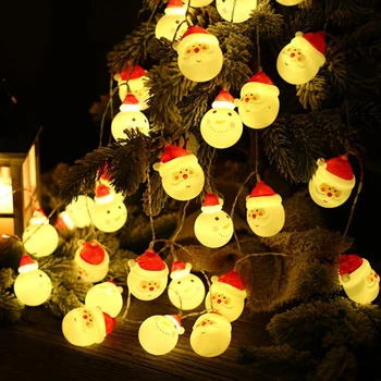 

Creative LED Santa Claus Christmas Tree Decoration Light Courtyard Waterproof Outdoor Snowman Light String Festival Decorations