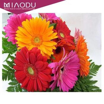 

Miaodu,"Flower"Diamond Embroidery Square Rhinestones Home Decoration,Diamond Painting Cross Stitch Chrysanthemum Mosaic Sale DIY