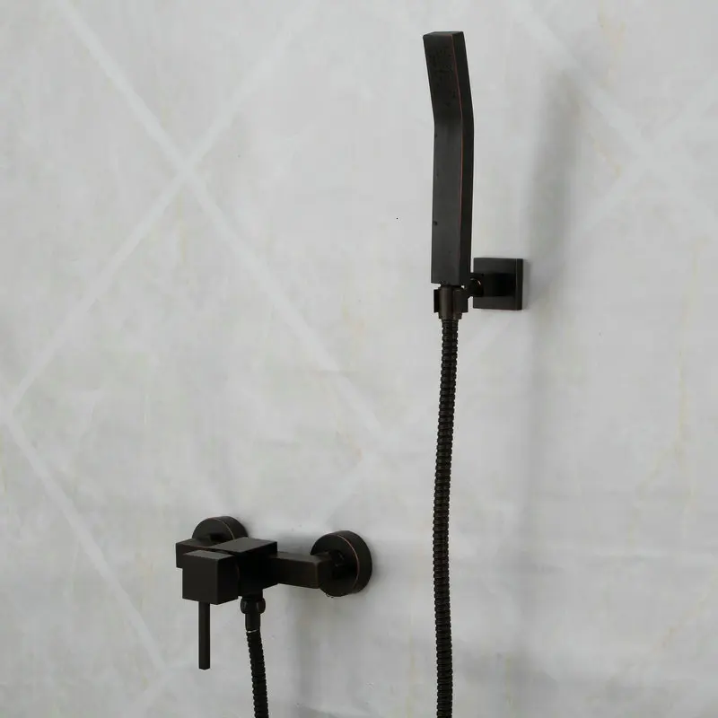 Bathroom-Vintage-Nickel-Brushed-Black-Brass-Simple-Shower-Set-Wall-Mounted-Bath-Shower-Mixer-Tap-Faucet (1)