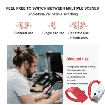 

K40 Wireless Bluetooth Microphone Hi Fi Charging Box Touch Control Automatic Pairing Stereo Portable Sports Headphone Free Hand