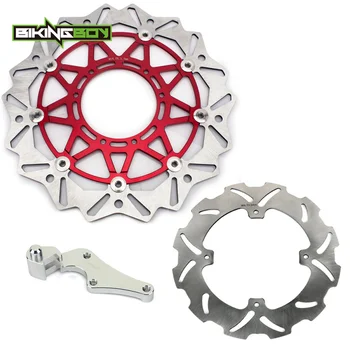 

BIKINGBOY 320mm Front Rear Brake Discs Disks Rotors + Bracket for Honda CRF250R CRF450R 15 16 17 18 CRF 250 450 R Motorcycle