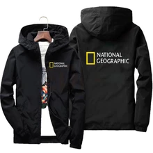 

National Geographic Jacket Mens Survey Expedition Scholar Top Jacket Mens Fashion Outdoor Clothing Funny windbreaker hoodie