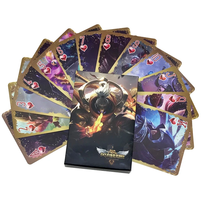 Baralho Jogo League of Legends LOL - Game Cartas Truco Poker Cartas Cards  Personagens