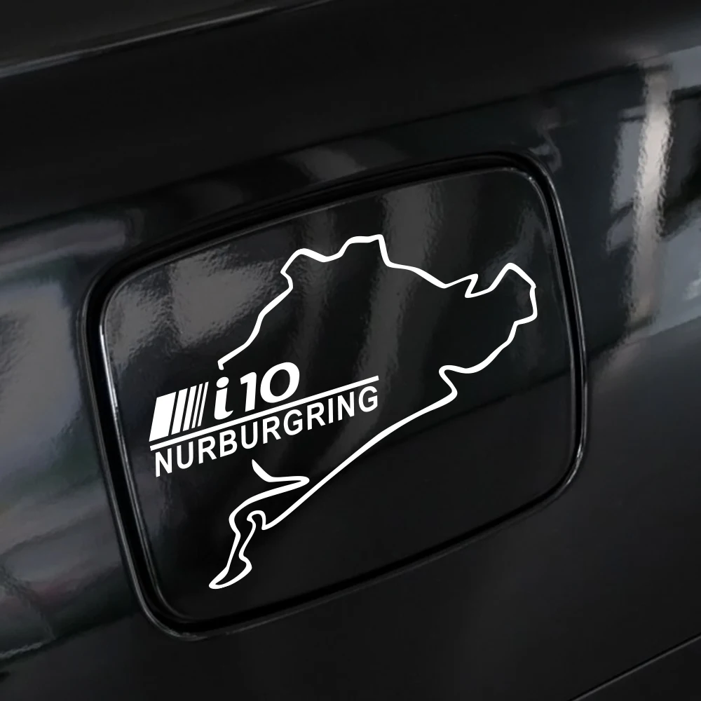 1Pcs Auto Fuel Tank Cap adesivi in vinile per Hyundai I10 Racing Sports