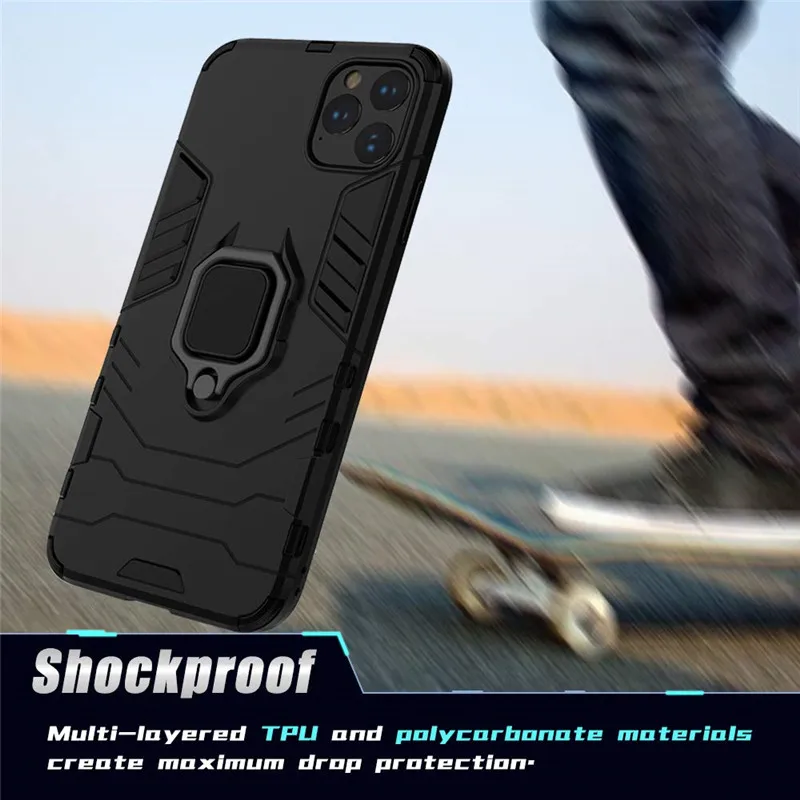 Роскошный ударопрочный чехол для iPhone 11 Pro XS Max XR X 6 6S 7 8 PLus 5 ТПУ + ПК жесткий