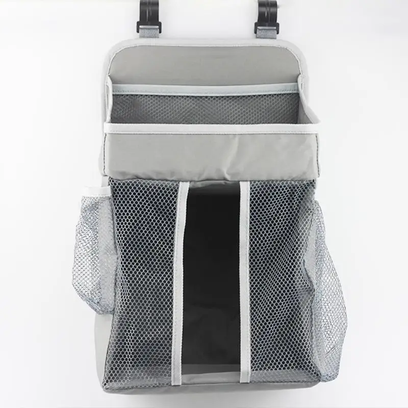 Подвесная сумка для кроватки, Высококачественная переносная легкая безопасная сумка, Сращивание сетки, прикроватная сумка для новорожденных, органайзер для подгузников