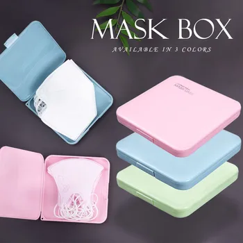 

Disposable Face Mask Case Storage Box, Portable Mask Storage Bag, Masks Organizer for Recyc Card ID Card Bill Storage Box J50