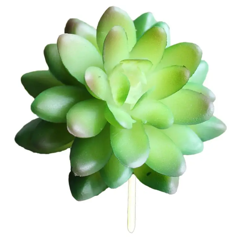 Artificial Succulents Green Flocking Plant Bonsai Desktop Fake Plants Valentine Day Christmas Wedding Decoration Plante - Цвет: 36