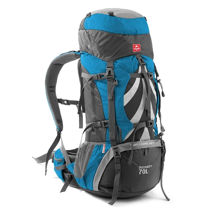 Naturehike открытый рюкзак Кемпинг альпинистская сумка водонепроницаемый альпинистские походные рюкзаки Molle спортивная сумка альпинистский рюкзак - Цвет: Синий цвет
