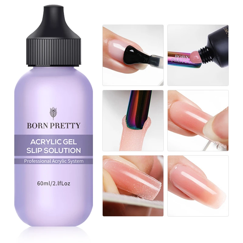 BORN PRETTY 60/20ml Nail Liquid Slip Solution for Nails Quick Extension
