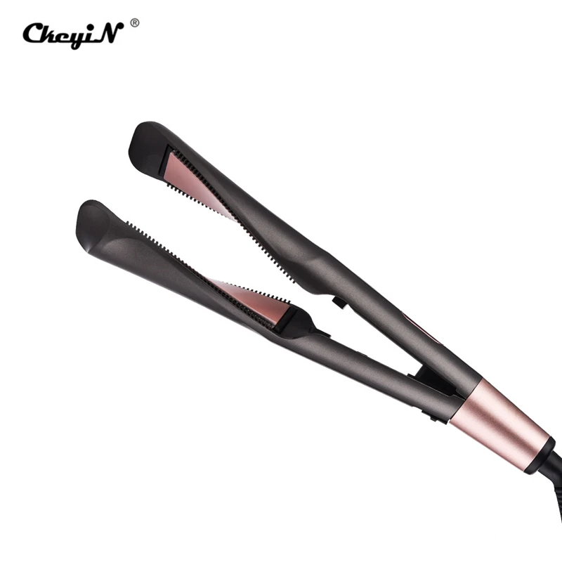 

2 in 1 Electric Hair Curler Straightening Iron Professional Hair Straightener 3D Spiral Flat Iron Ceramic Hair Styling Tool 31