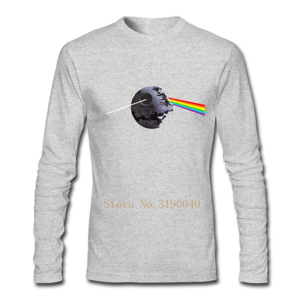 Звездные войны Темная сторона Радуга camiseta уникальные мужские футболки с длинным