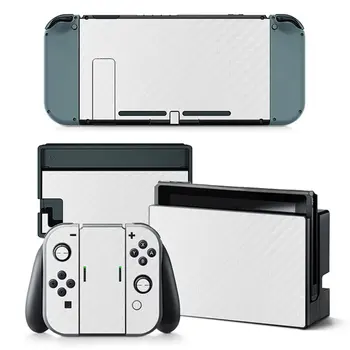 

Carbon fiber series Full Set Faceplate Skin Decal Stickers Protector Wrap Skin Decal for Nintend Switch