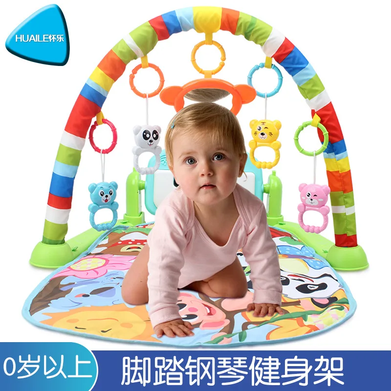 

Infant Multi-functional Fitness Frame Maker Pedal Piano Children Music Game Blanket Baby Toy Newborns Crawl Pad