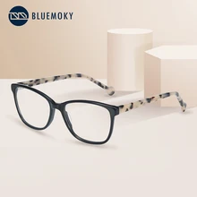 BLUEMOKY оправа для очков при близорукости дальнозоркости, очки по рецепту, ацетатная оправа, модные квадратные очки, очки BT3033