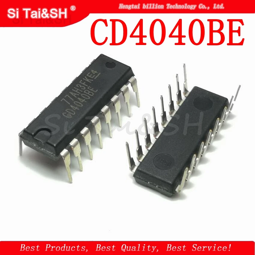 10 шт. CD4040BE DIP16 CD4040 DIP 4040BE 16 Новый и оригинальный IC бинарный счетчик|Интегральные