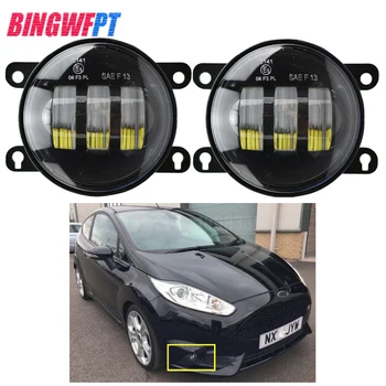 

2pcs Car Styling Round Front Bumper Fog Lights DRL Daytime Running Driving For Ford Fiesta MK7 Zetec 2008-2013 For focus 2 3