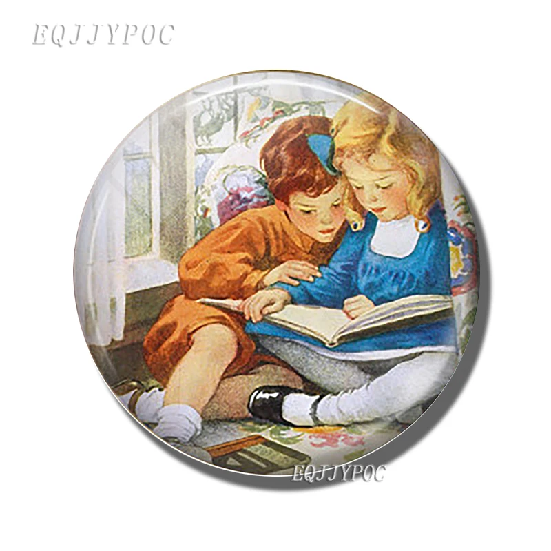 pack of 1 Волшебные часы магниты на холодильник Ретро библиотеки древняя книга холодильник магнитная наклейка домашний Декор подарок для детей - Цвет: pack of 1