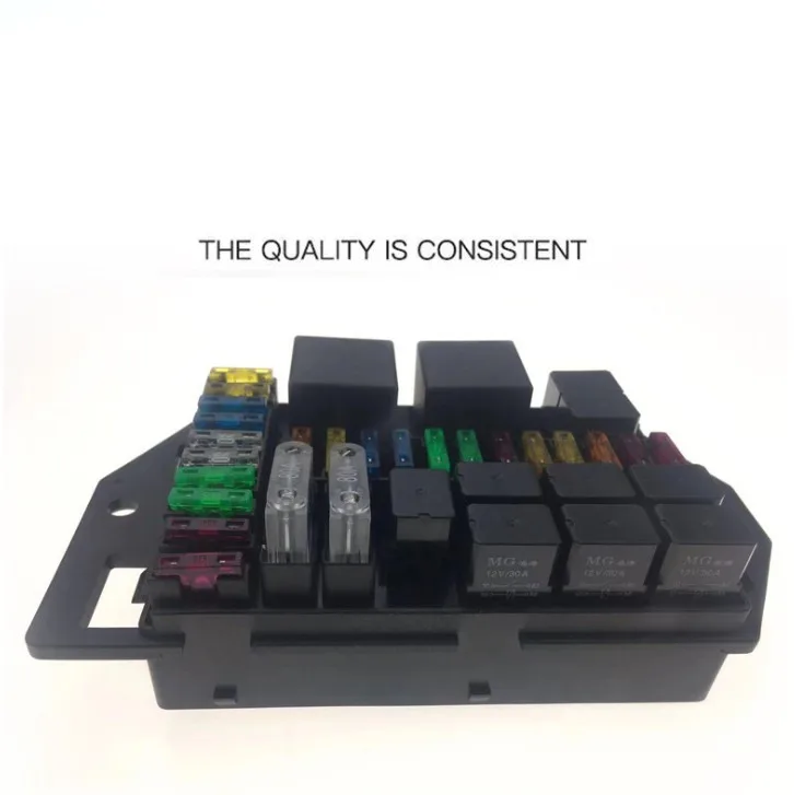 38 Way Blade Fuse Block with Fuse Box Holder and relay Damp-Proof Cover for Car Boat Marine Truck