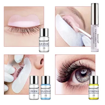 

7 Pieces Eyelash Curling Tools Portable Eyelash Perming Curling Kit for Home Beauty Shop White