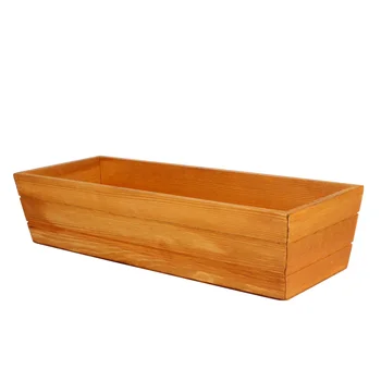 

Retro Succulent Container Wooden Plants Container Box Rectangular Flower Pot