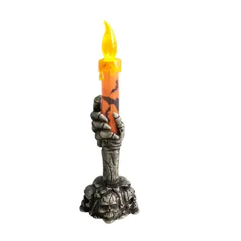 

Candle Light Flameless LED Lighted Horror Props Ghost Hand Festival Dec Halloween Decorations For Home Party Halloween Ornament