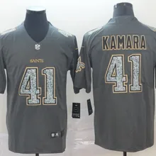 Мужской взрослый Орлеан высокого качества Saints Alvin Kamara color rush Jersey
