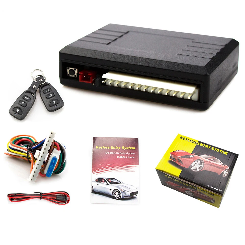 Eunavi 12V Автомобильная сигнализация с дистанционным центральным комплектом