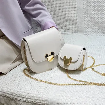 

Small Bags For Women 2020 Mickey Handbag High Quality Ladies Shoulder Messenger Bag Female Chains Purse Handbags Solid Tote Sac