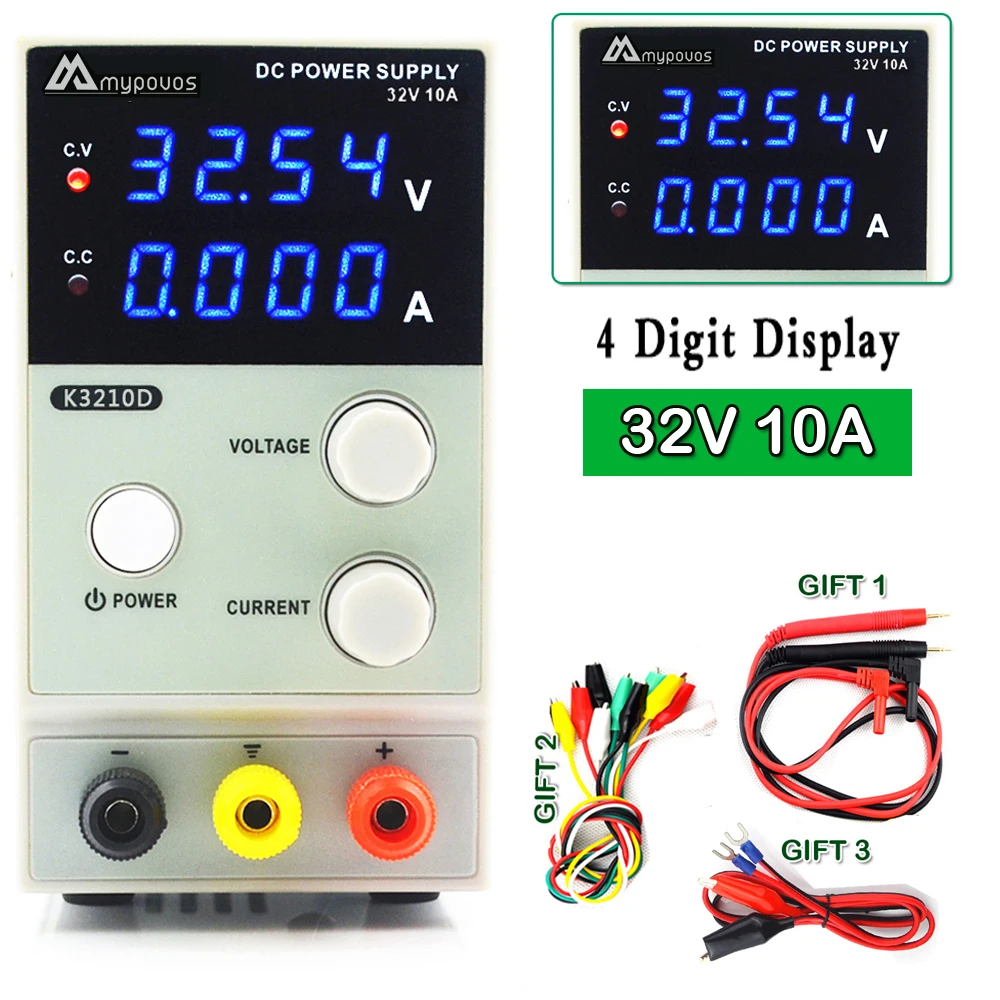 30V10A K3010D Switching Regulated Adjustable DC Power Supply LCD Digital Display 