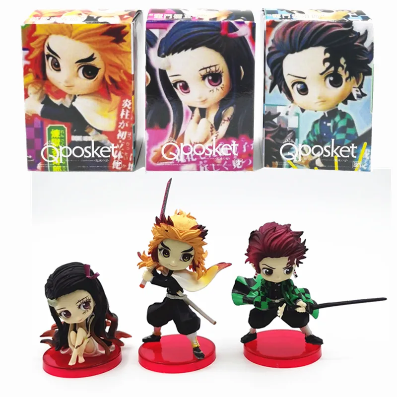 Boneco Action Figure Rengoku 13 cm Demon Slayer Kimetsu QPosket