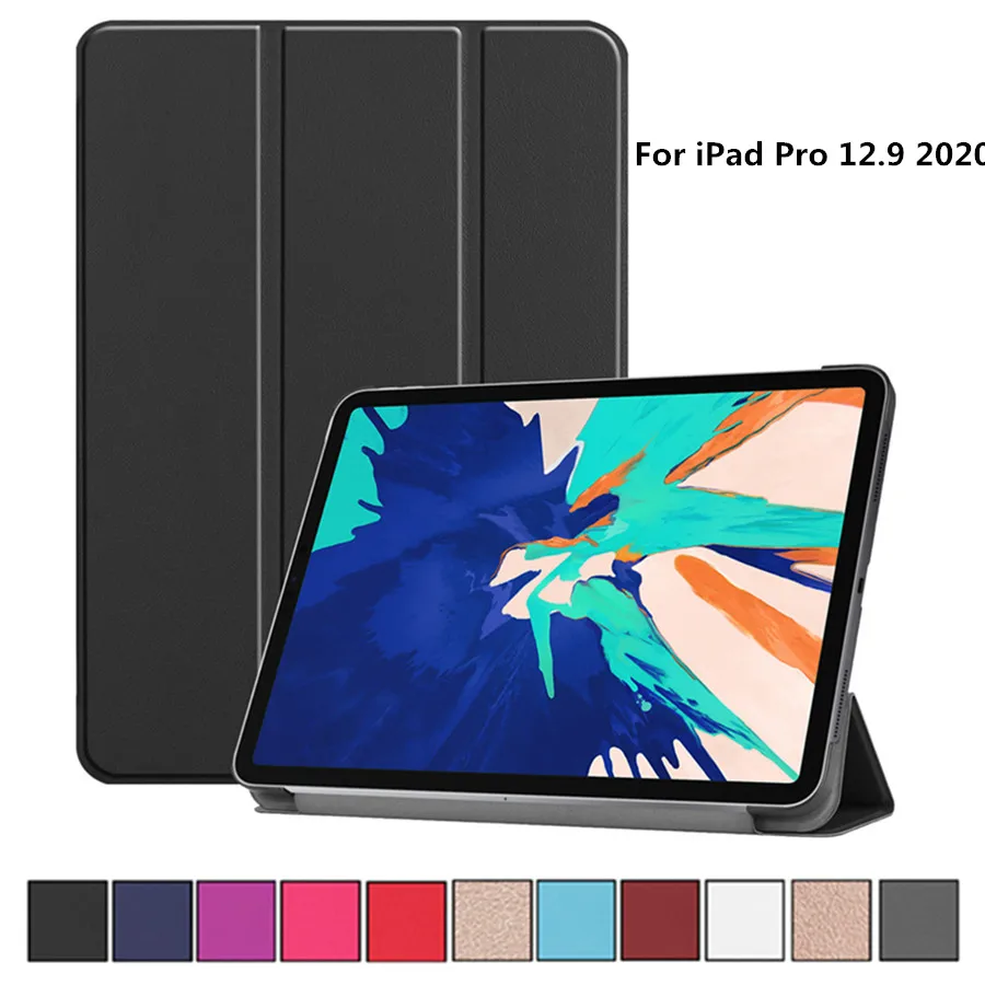 Чехол для iPad Pro 12 9 4 го поколения 2020 релиз умный чехол 2018/2020 с магнитной откидной